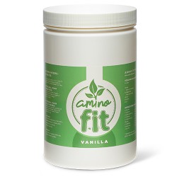 Amino-Fit bevat 500 gram plantaardig eiwitpoeder